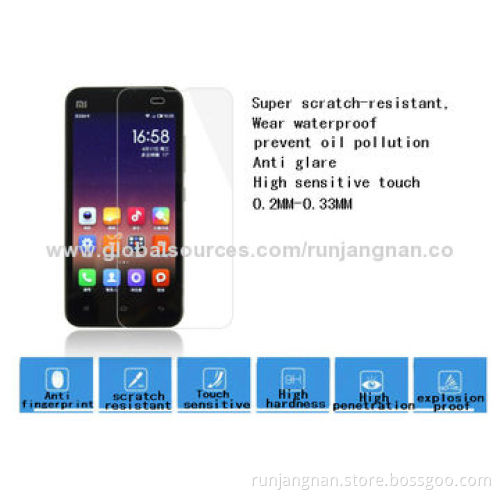 0.33mm Ultra-thin Design Mobile Phone Screen Protectors, Anti-fingerprint and -explosion